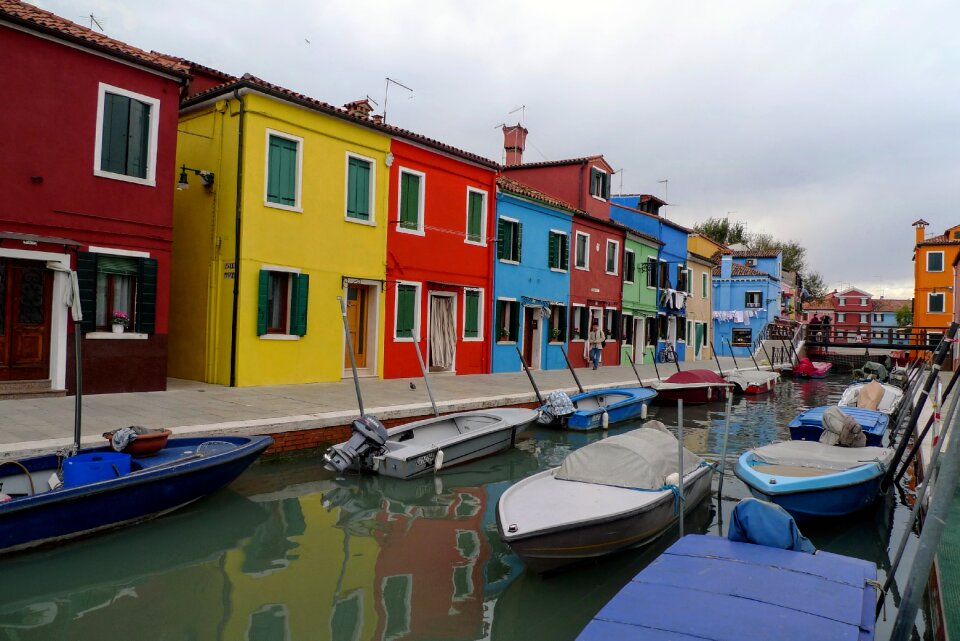 Colorful houses italy windows