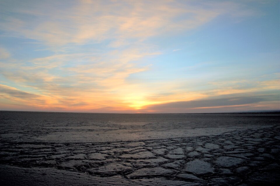 Sunrise the ice sunshine