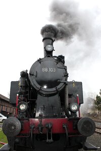 Railway historically steam locomotive photo