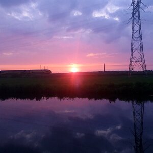 View evening sky colors