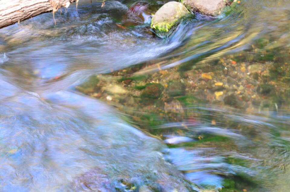 Stream wet flowing