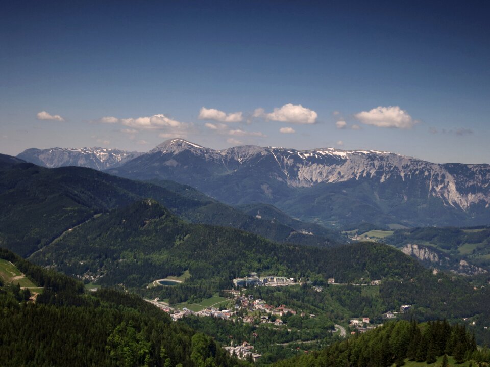 Mountains lower austria clouds photo