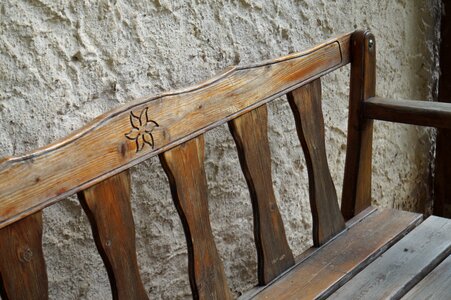 Bench weathered wood photo