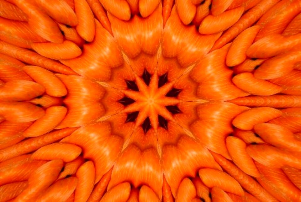Symmetry orange art
