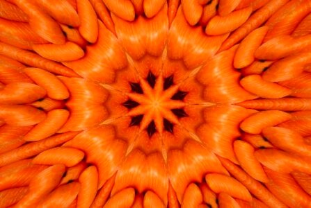 Symmetry orange art
