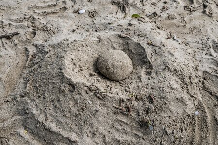 Beach play sand photo