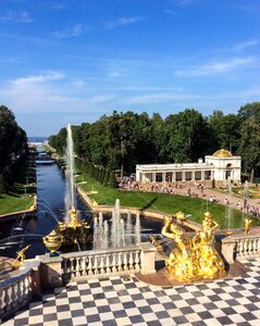 Peterhof vacation in the summer of
