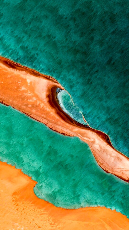 The scenery sea satellite