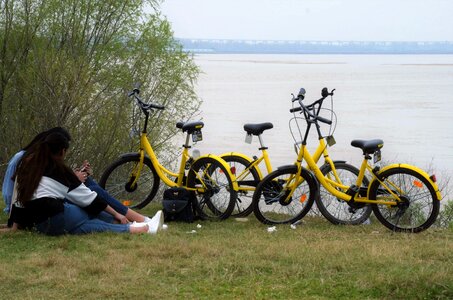 City spring bicycle