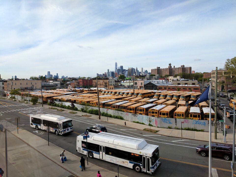 School bus parking