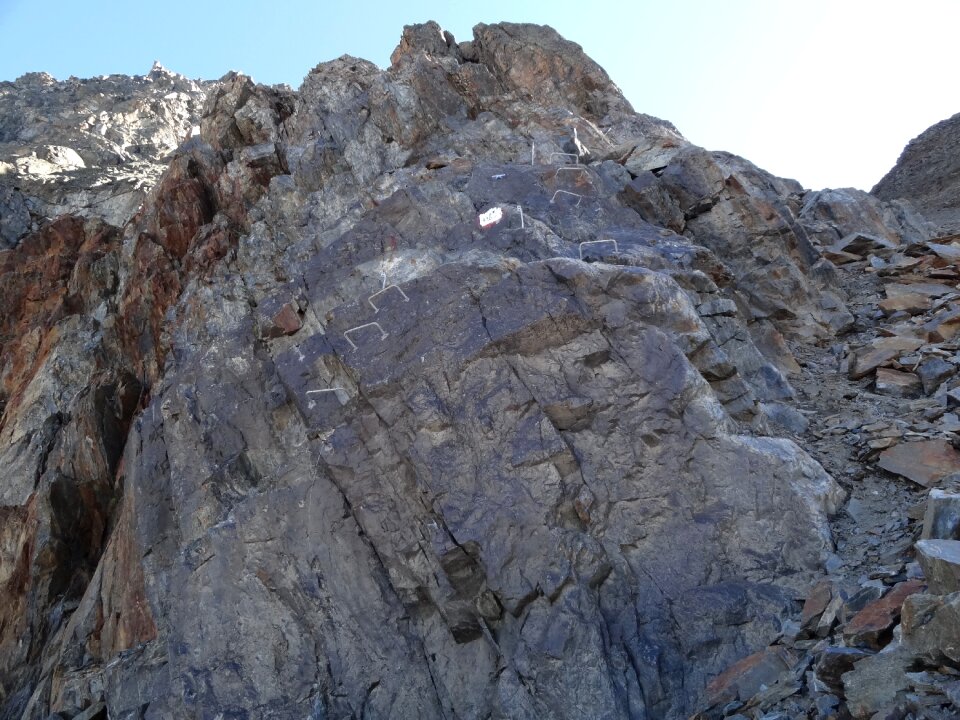 Mountain climbing rock