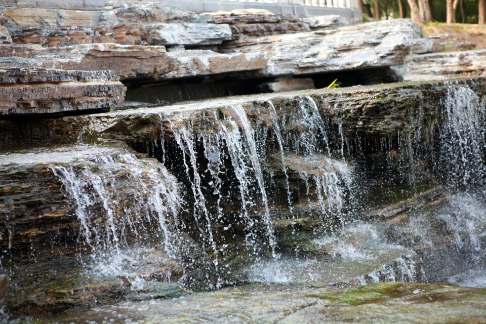 Natural running water aesthetic feeling