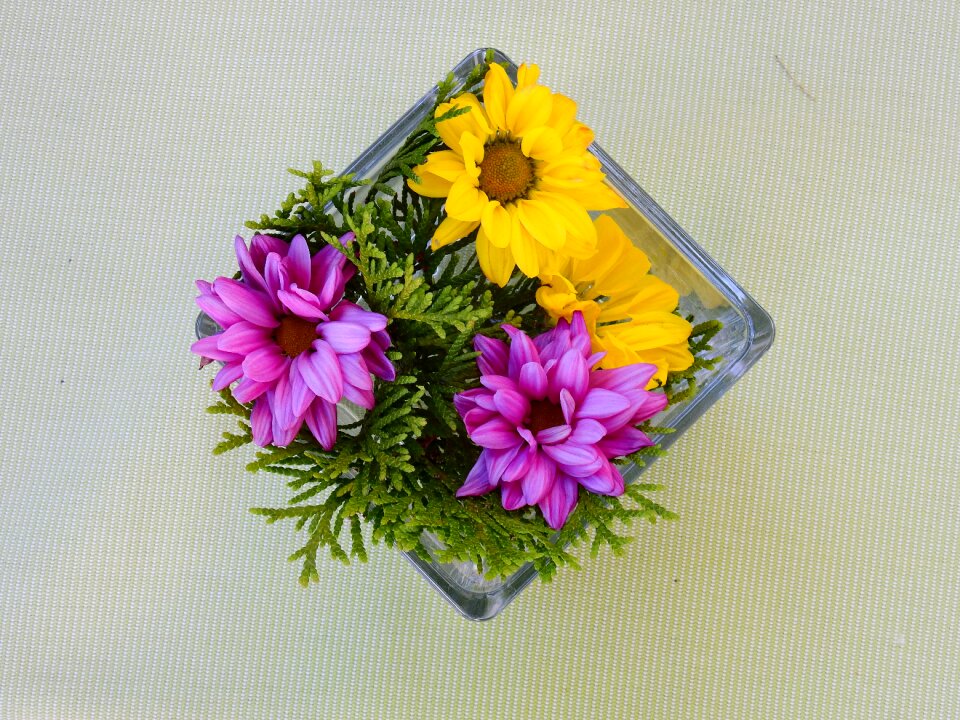 Vase flowers decorative