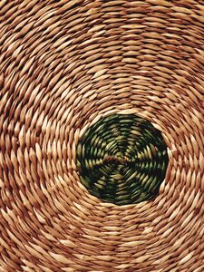 Wicker basket natural decoration