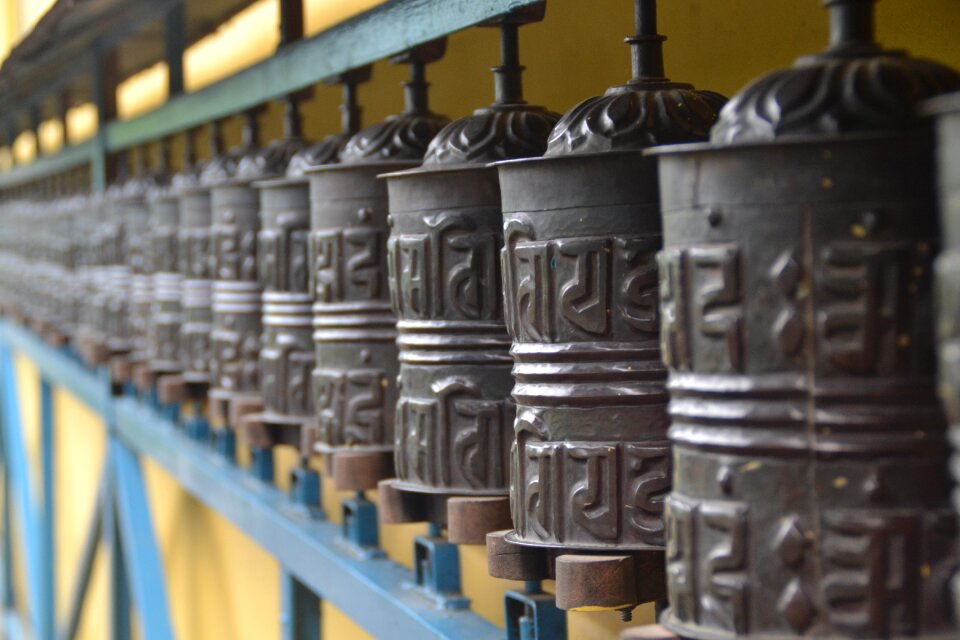 Buddhist temple pokhara-baglung highway prayer wheels