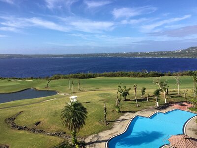 Golf course hotel sea