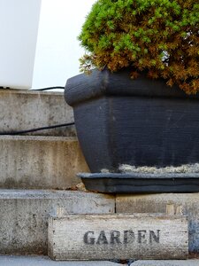 Concrete bucket vessel photo