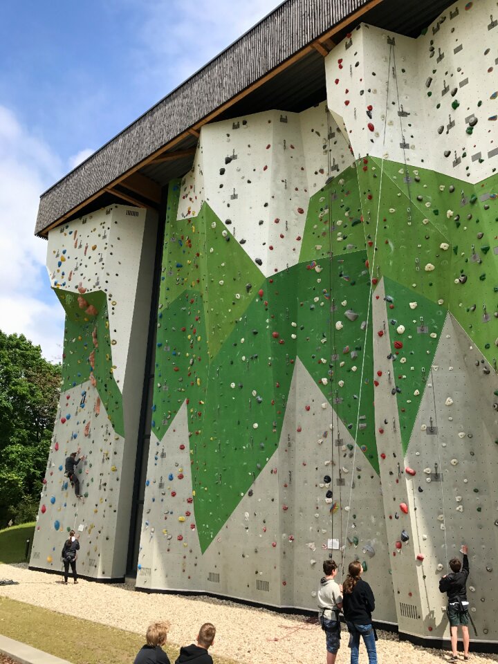 Outdoor climb sporty