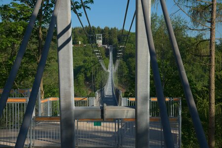 Longest pedestrian suspension bridge rappbodetalsperre world record photo