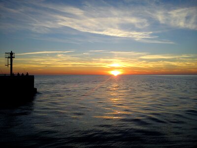 Sea sky the sun