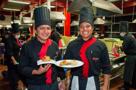 Gastronomy school students
