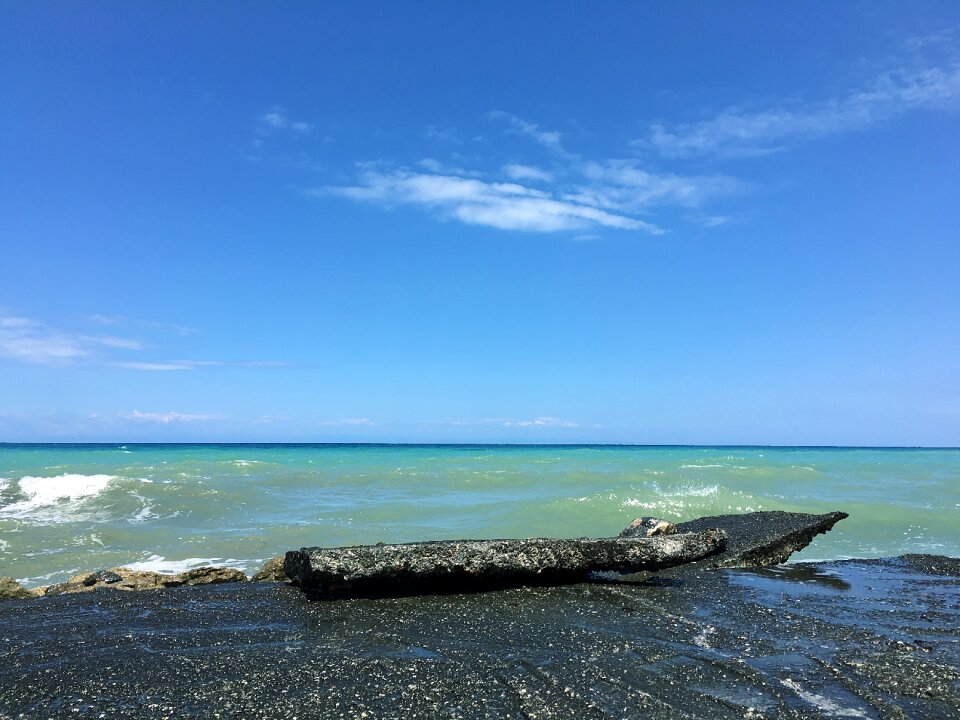 Lapta beach blue sky