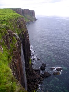 Scotland sea cliff photo