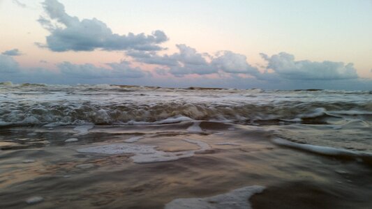 Beach water sky photo