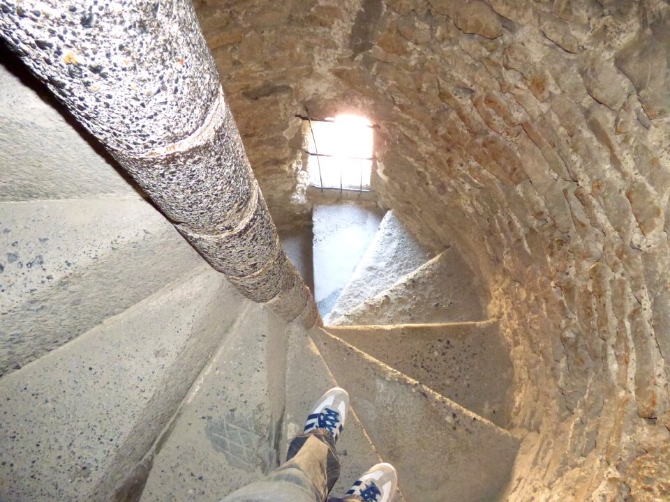 Castle castle ruins spiral staircase
