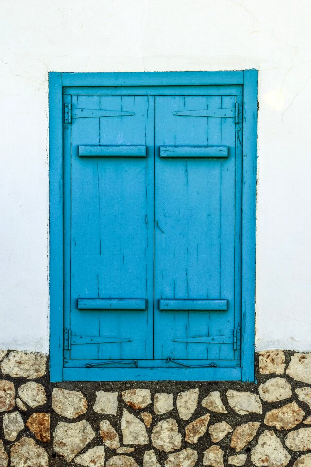 Architecture traditional blue photo