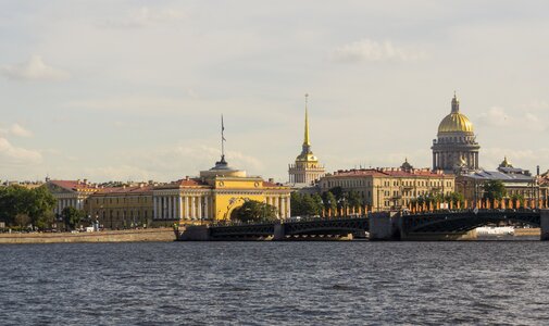 Russia river clear day photo