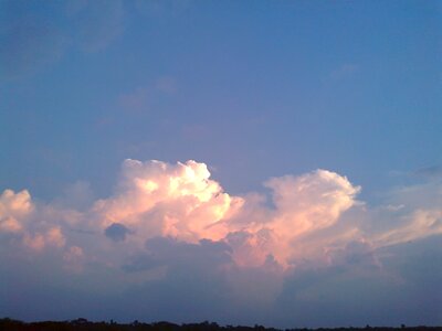 Nature white sky clouds photo