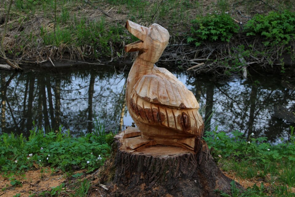 Wooden carving handmade