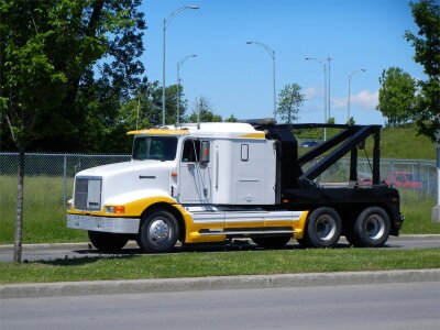 Transportation white trucking