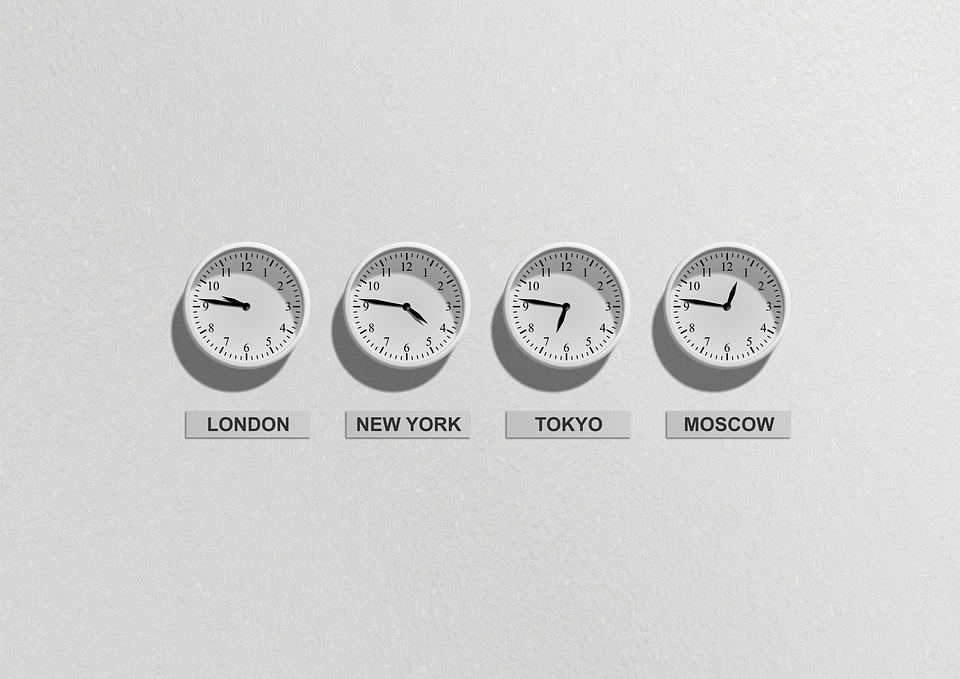 Clocks stock exchange watch
