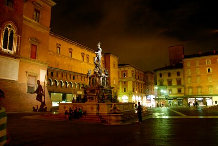 Bologna italy plaza photo