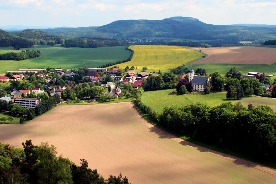 Village field nature