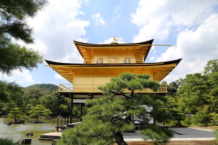 Building temple of the golden pavilion japan photo