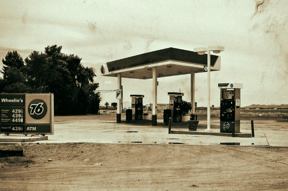 Old dilapidated shabby