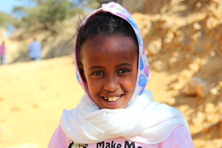 Eritrea girl the plateau of eritrea photo