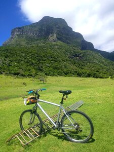 Scenic green bike photo