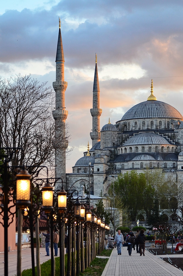 Turkey architecture sunset