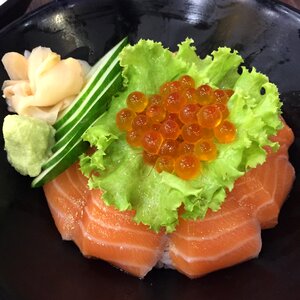 Salmon japanese food foodporn photo