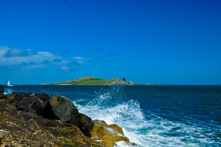 Vacations rocky coast island photo