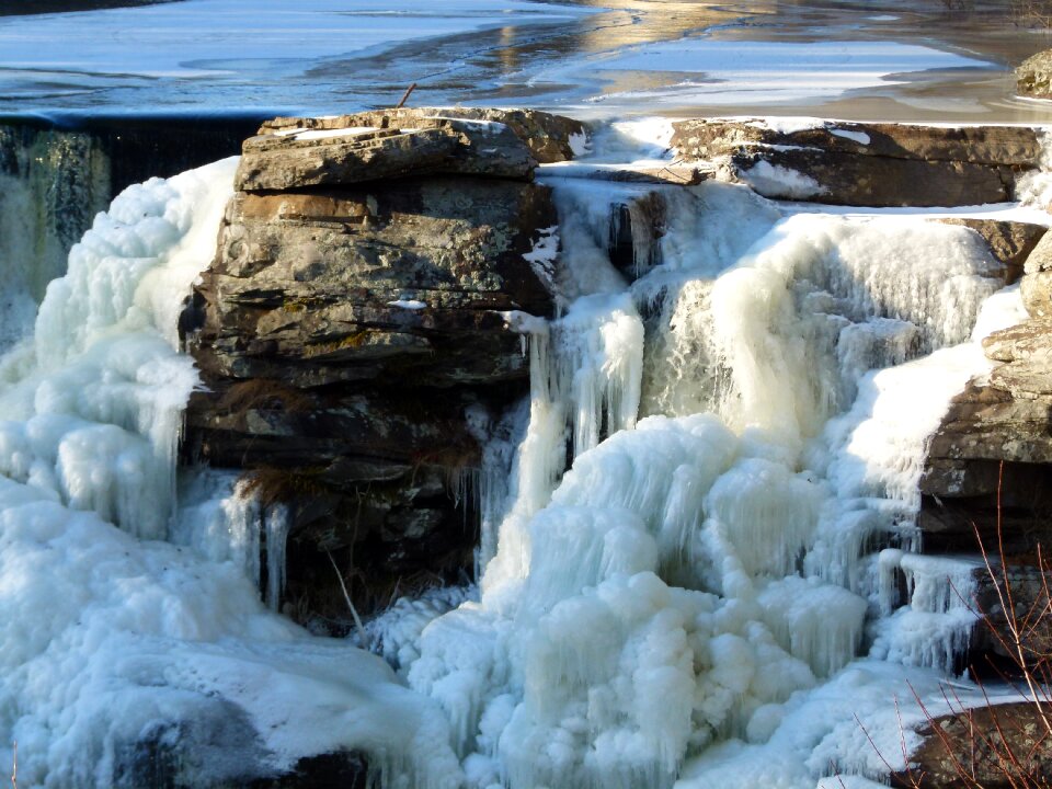 Winter snow frost photo