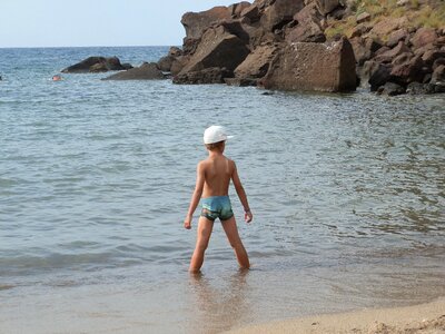 Baby boss sardinia beach