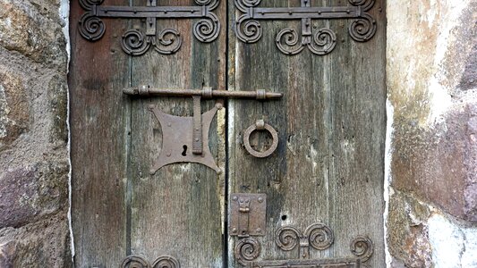 Historical aldaba lock
