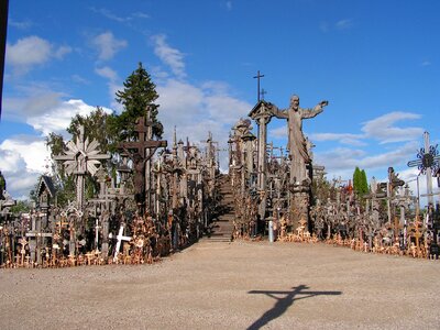Cemetery cross lithuania
