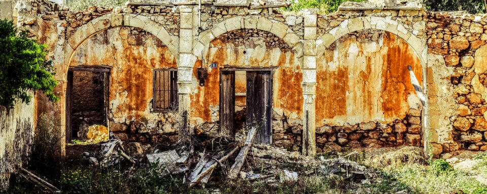 Weathered wreck abandoned