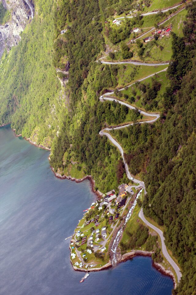 Downhill landscape mountains
